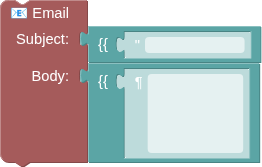 the Email block