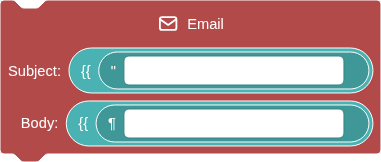 the Email block