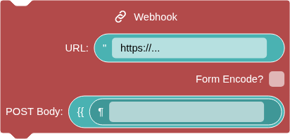 the Webhook block