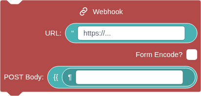 the Webhook block