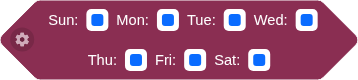 Days of the Week the Days of the Week block