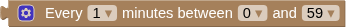 the Every X Minutes block
