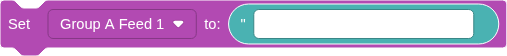 the Set Feed Value block