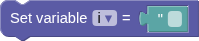 the Set Variable block