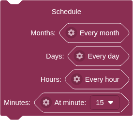 the Schedule block