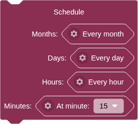 the Schedule block