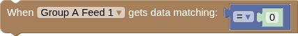 the Data Matching block