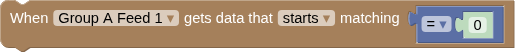 the Data Match Changing block