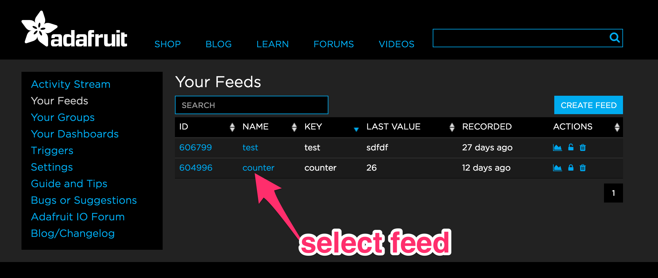 Feed Select